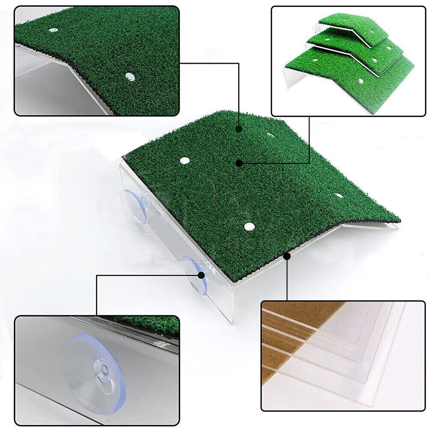 Cora Turtle Basking Platform with Ramp for Reptile Tanks