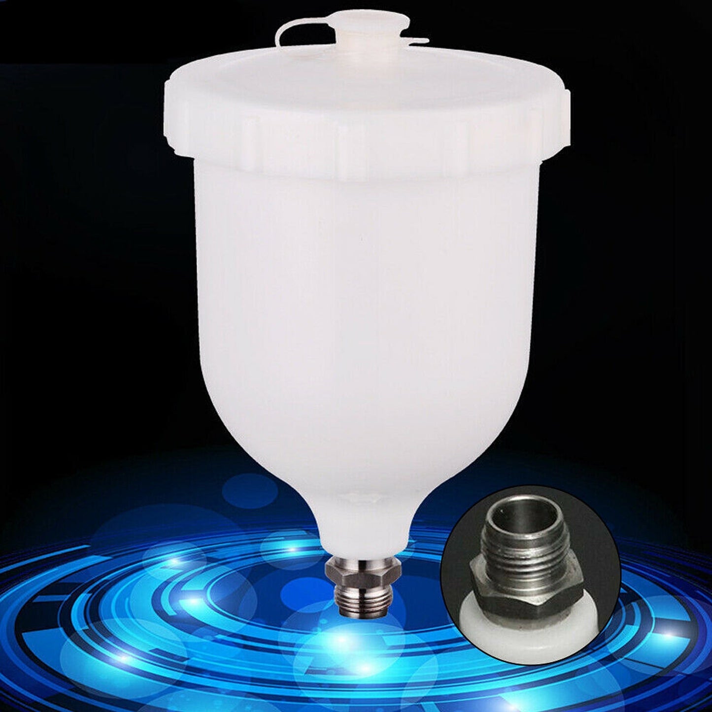 Gravity Paint Spray Gun Replacement Cup for Devilbiss Pro Pri FLG 600ml
