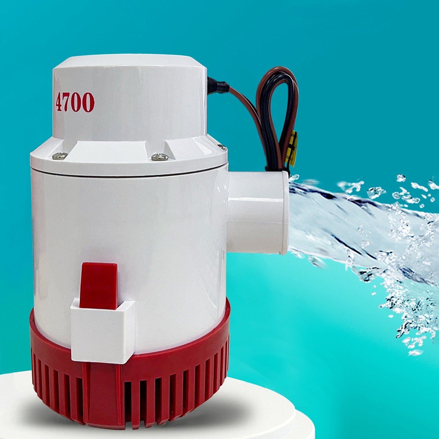 Bilge Pump 4700 GPH Submersible Water Removal for Marine Boats 12V