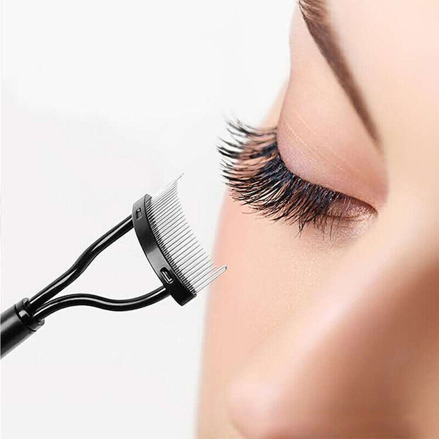 2pcs Metal Eyelash Comb and Mascara Separator Beauty Tool