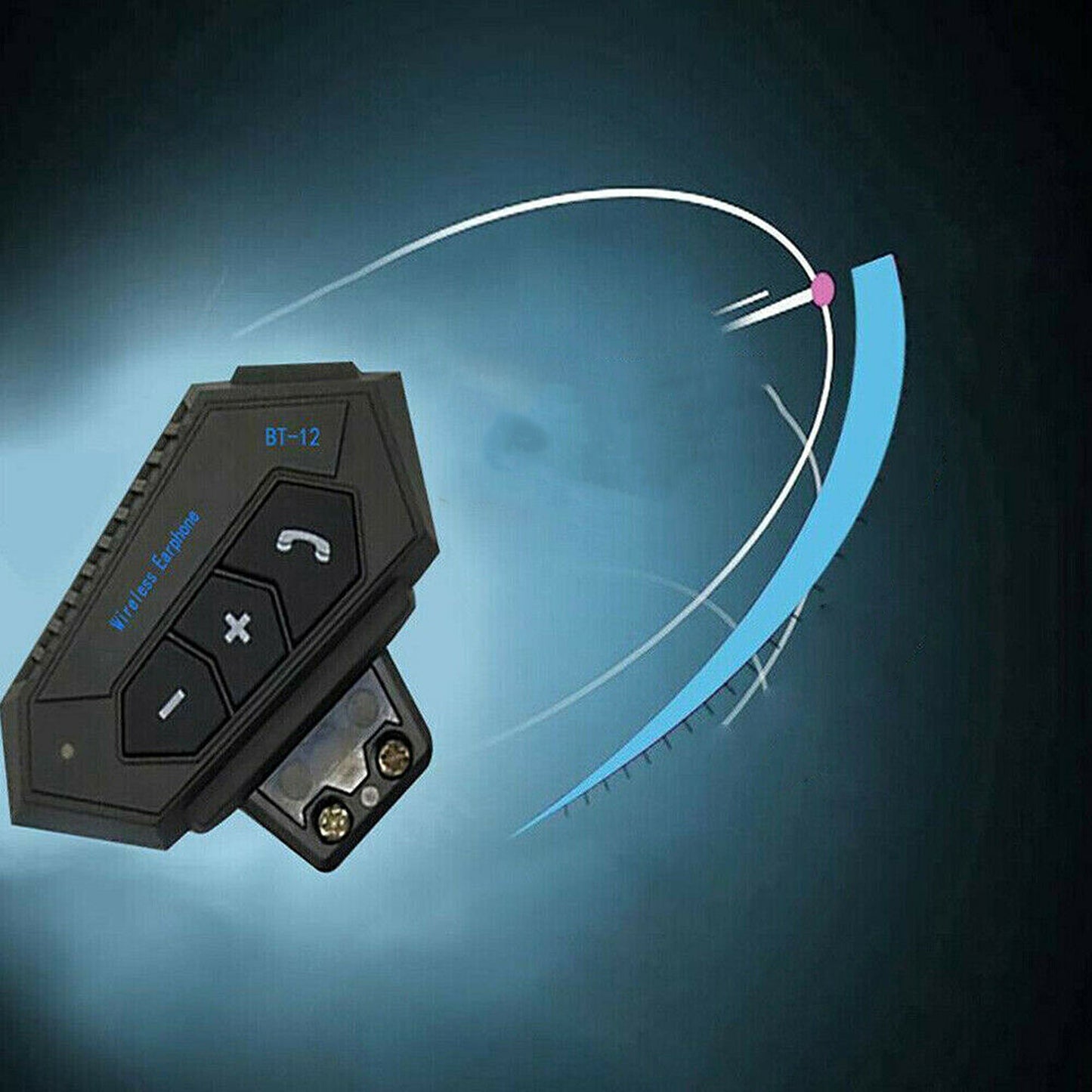 Motorcycle Helmet Bluetooth Intercom Headset BT-12 Wireless Headphone