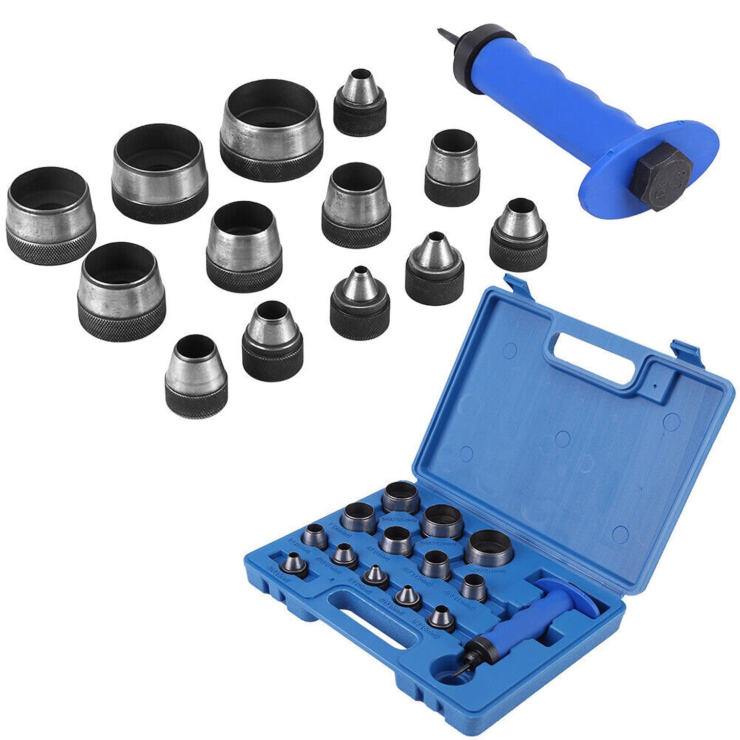 13pcs Hollow Punch Set for Leather Gasket and Paper Crafting