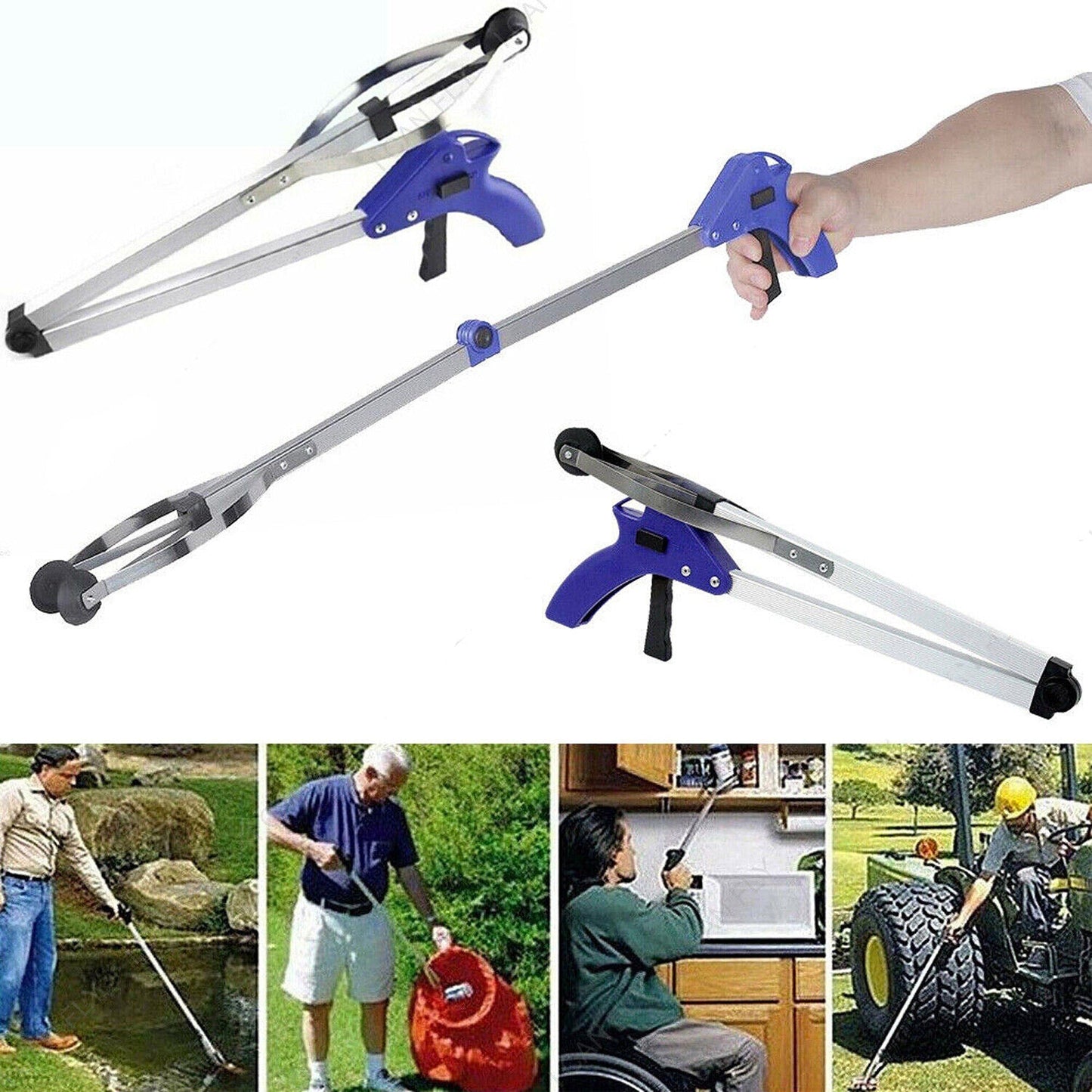 Trigger Arm Litter Picker Gripper Rubbish Claw Grabber Tool