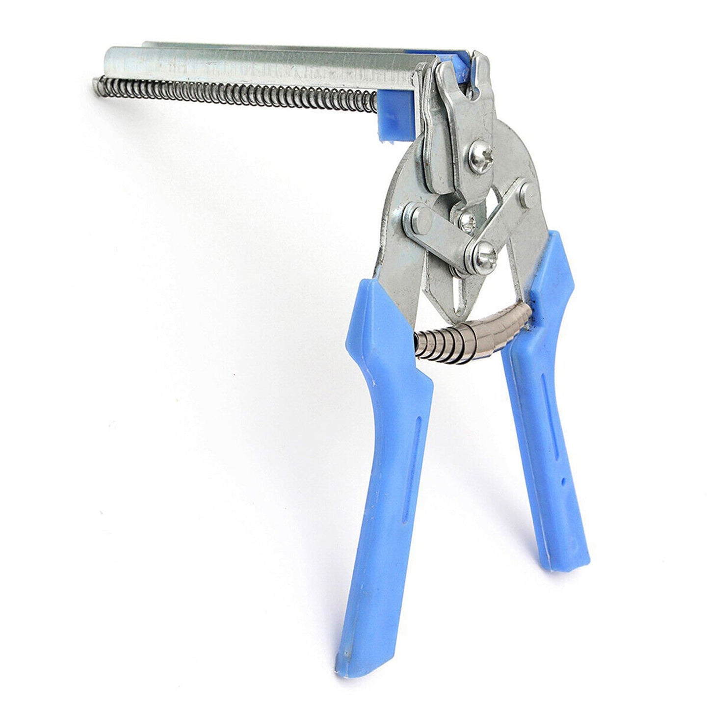 Fencing Hog Ring Plier Stapler Gun with 1200 Clips for Nailer Wire