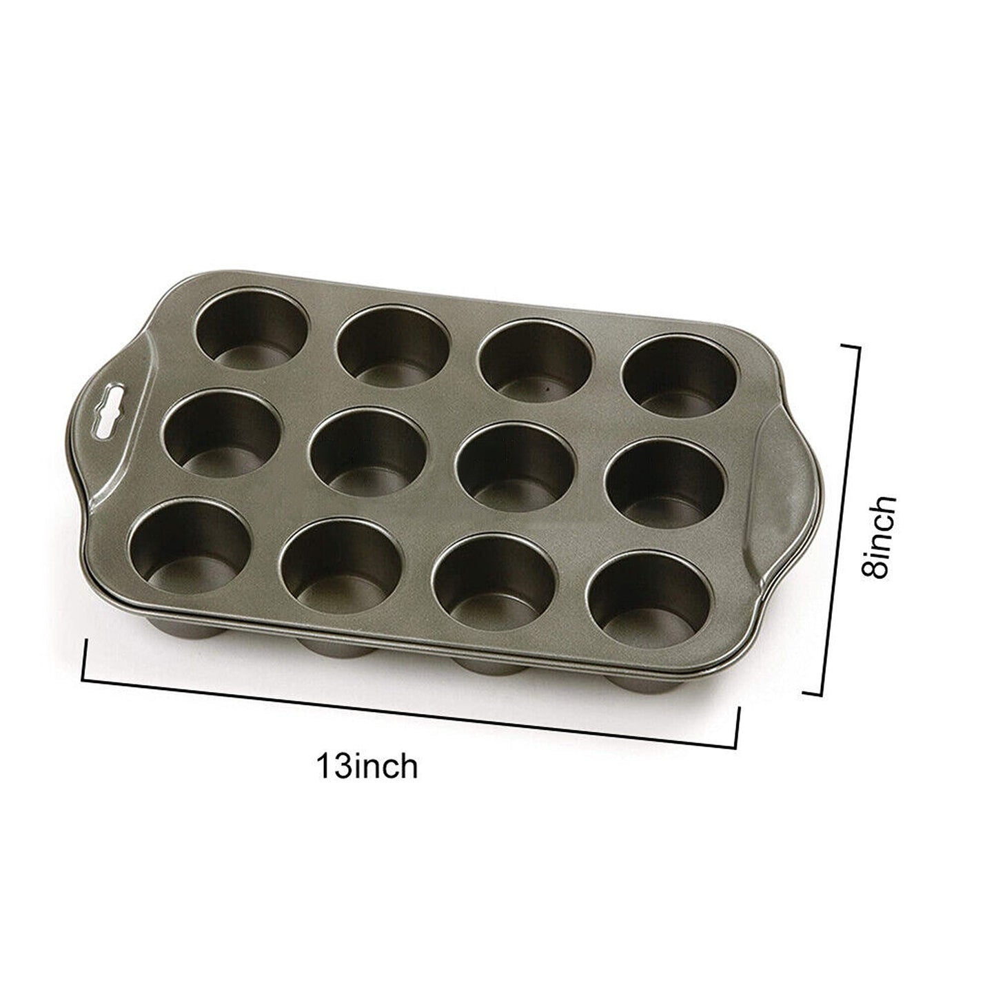 Non-Stick Mini Cheesecake Pan with Removable Base 12 Cups