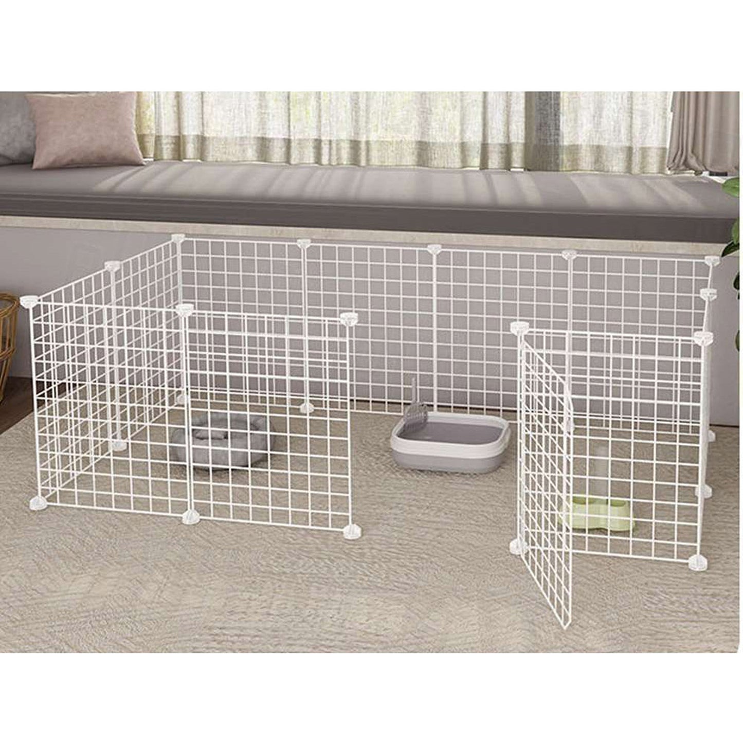 Pet Playpen Portable Exercise Cage for Dogs Cats and Rabbits