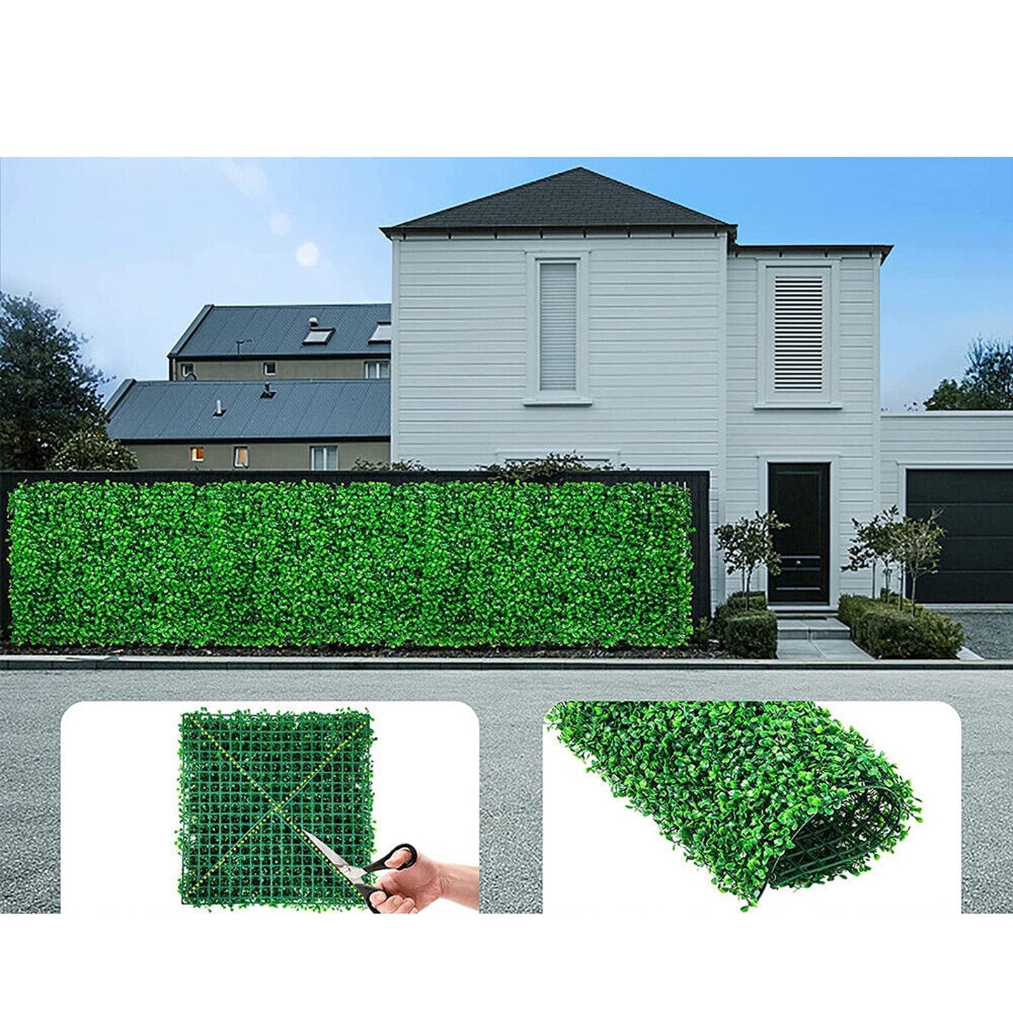 Artificial Plant Grass Vertical Wall Panels Fake Ivy Mat Foliage Garden