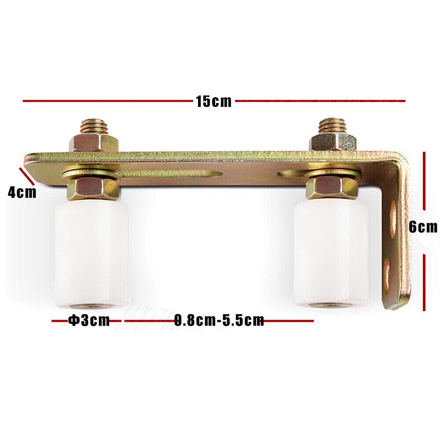 Steel Hardware Kit for Sliding Gate with Wheels Track Keeper Roller Guide