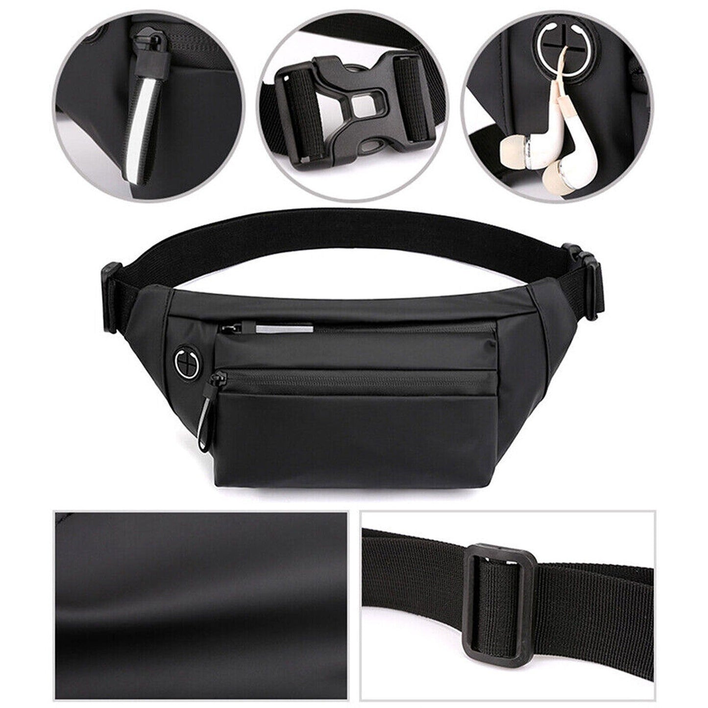 Men Waterproof Chest Bag Sling Cross Body Backpack for Travel