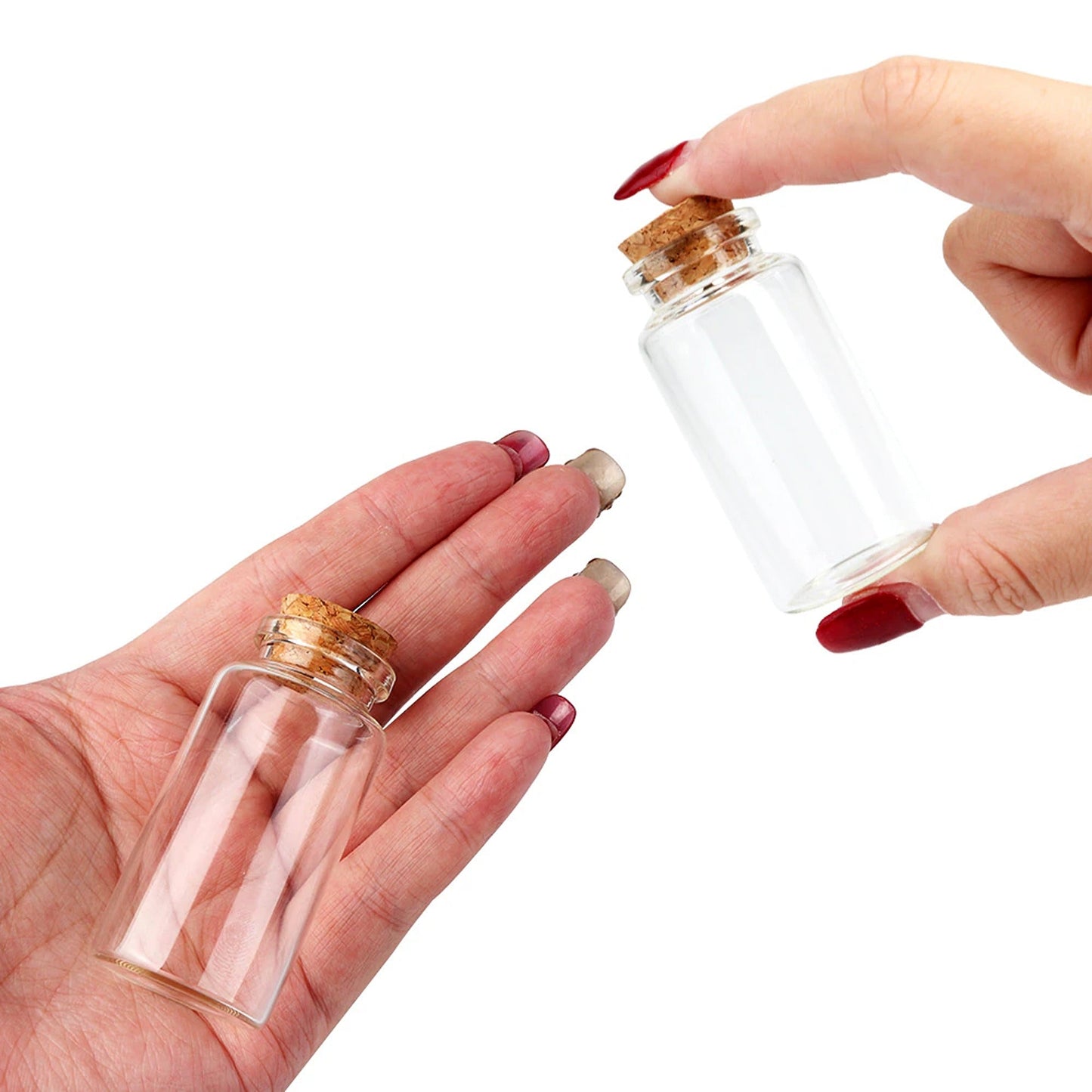 40ml Glass Bottles with Cork Stopper Tiny Crafts Storage Vials