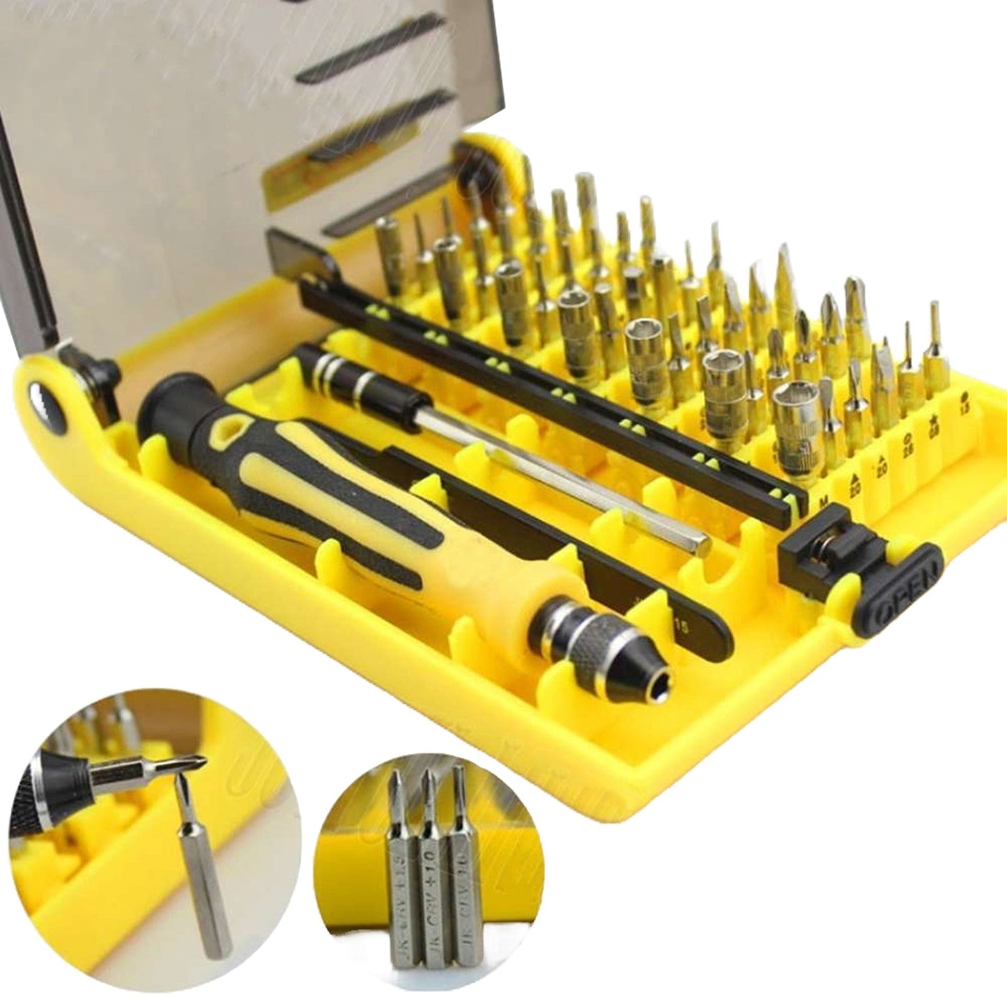 46-in-1 Precision Screwdriver Kit for PC Phone Watch Repair Includes Torx