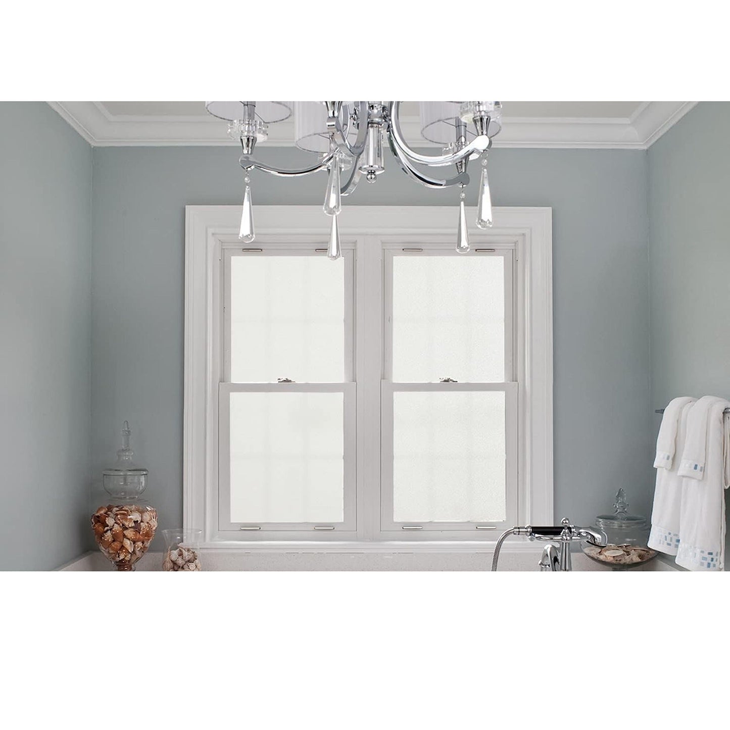 Removable Privacy Film for Home Window Glass Clear Frosted