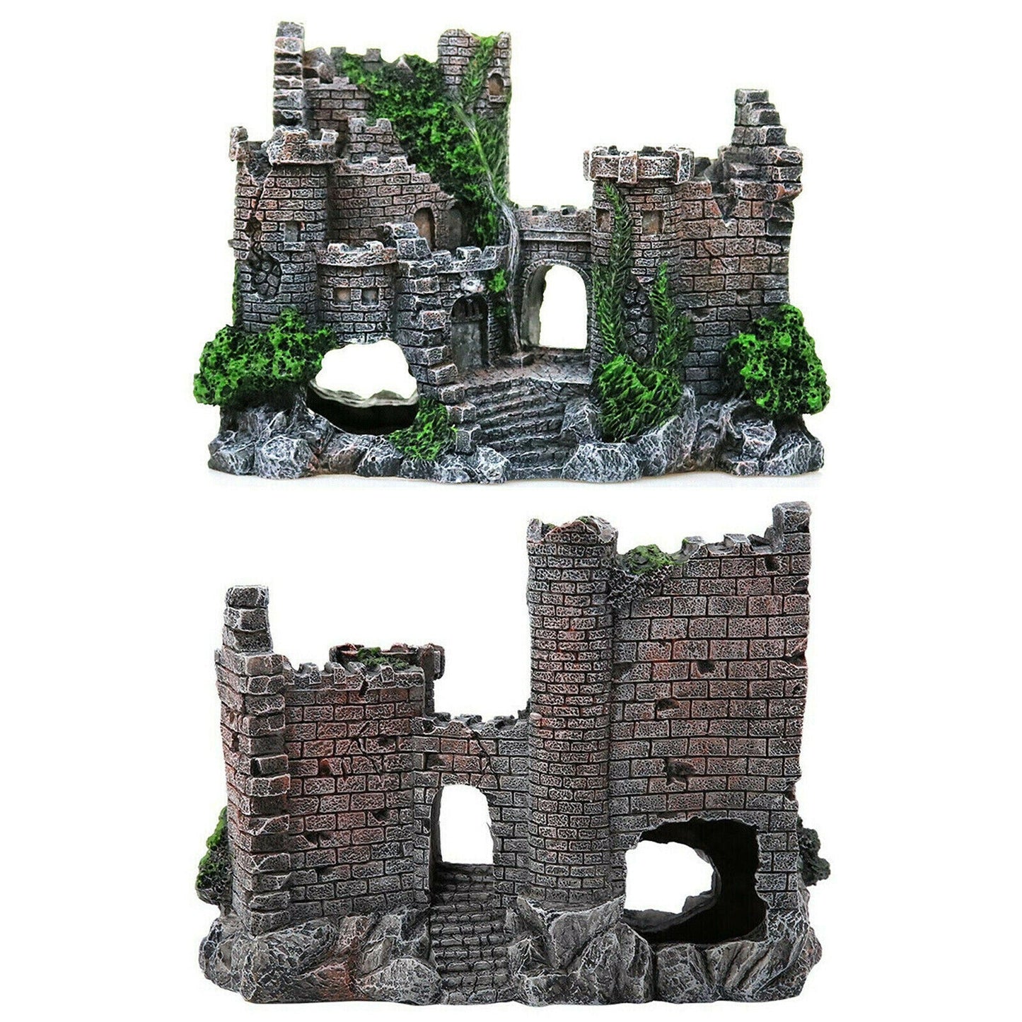 Resin Castle Tower Cave Aquarium Decor for Fish Tank Ornament