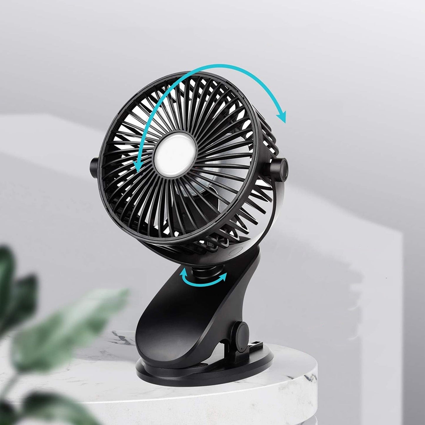 Mini Van Car Desk Fan Super Suction USB Cooling 3 Speed