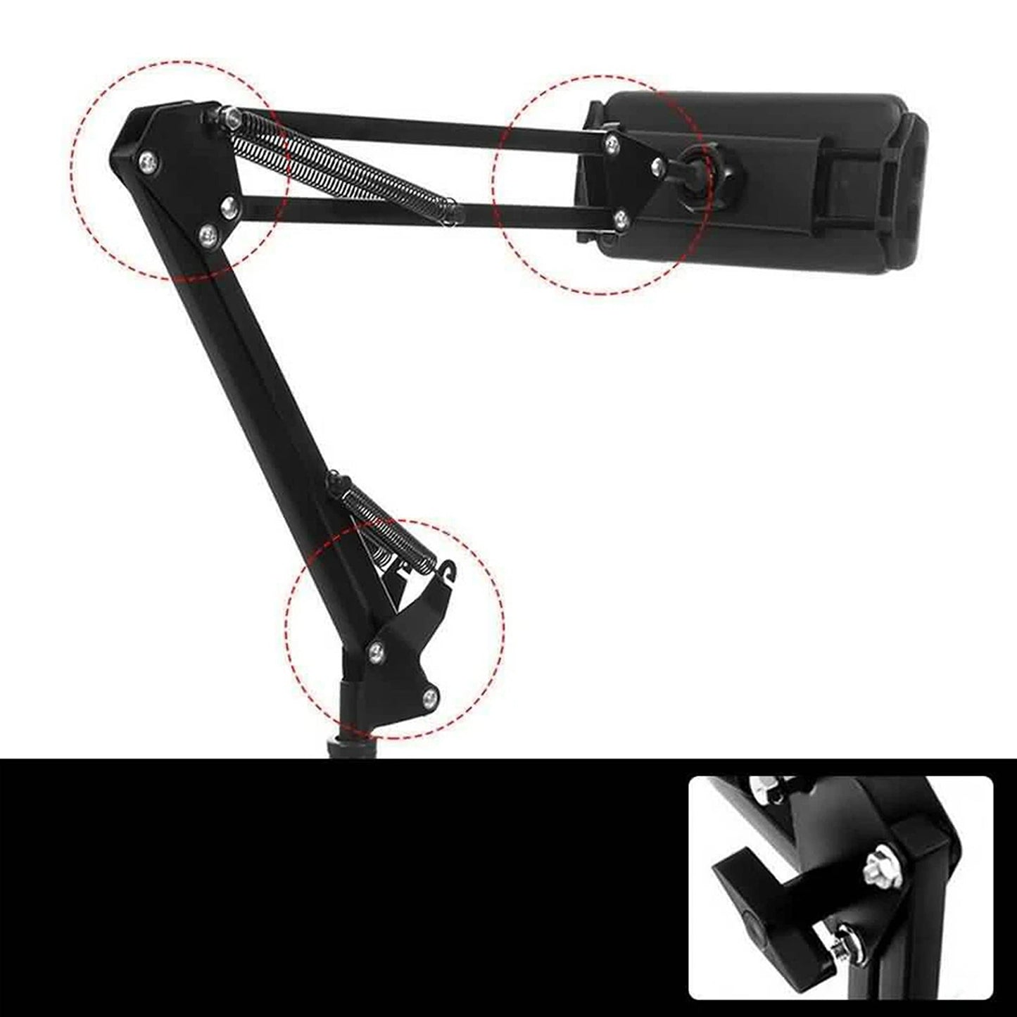 Adjustable Bed Stand Clip Holder For iPad iPhone Tablet