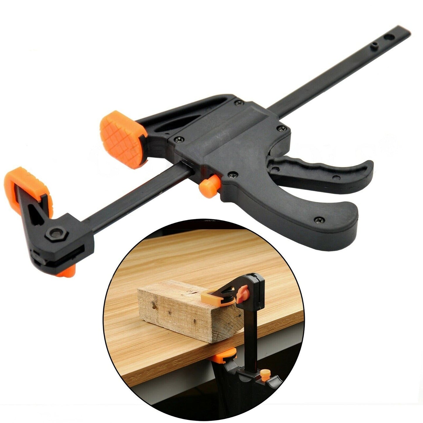 Quick Grip F-Style Ratchet Release Squeeze Woodworking Bar Clamp