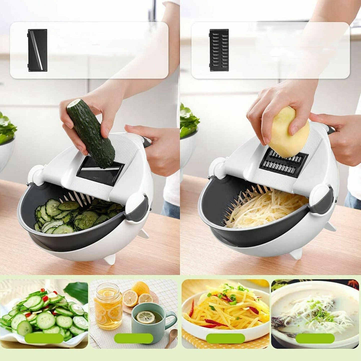 9-in-1 Multi-Function Kitchen Slicer for Vegetables and Fruits