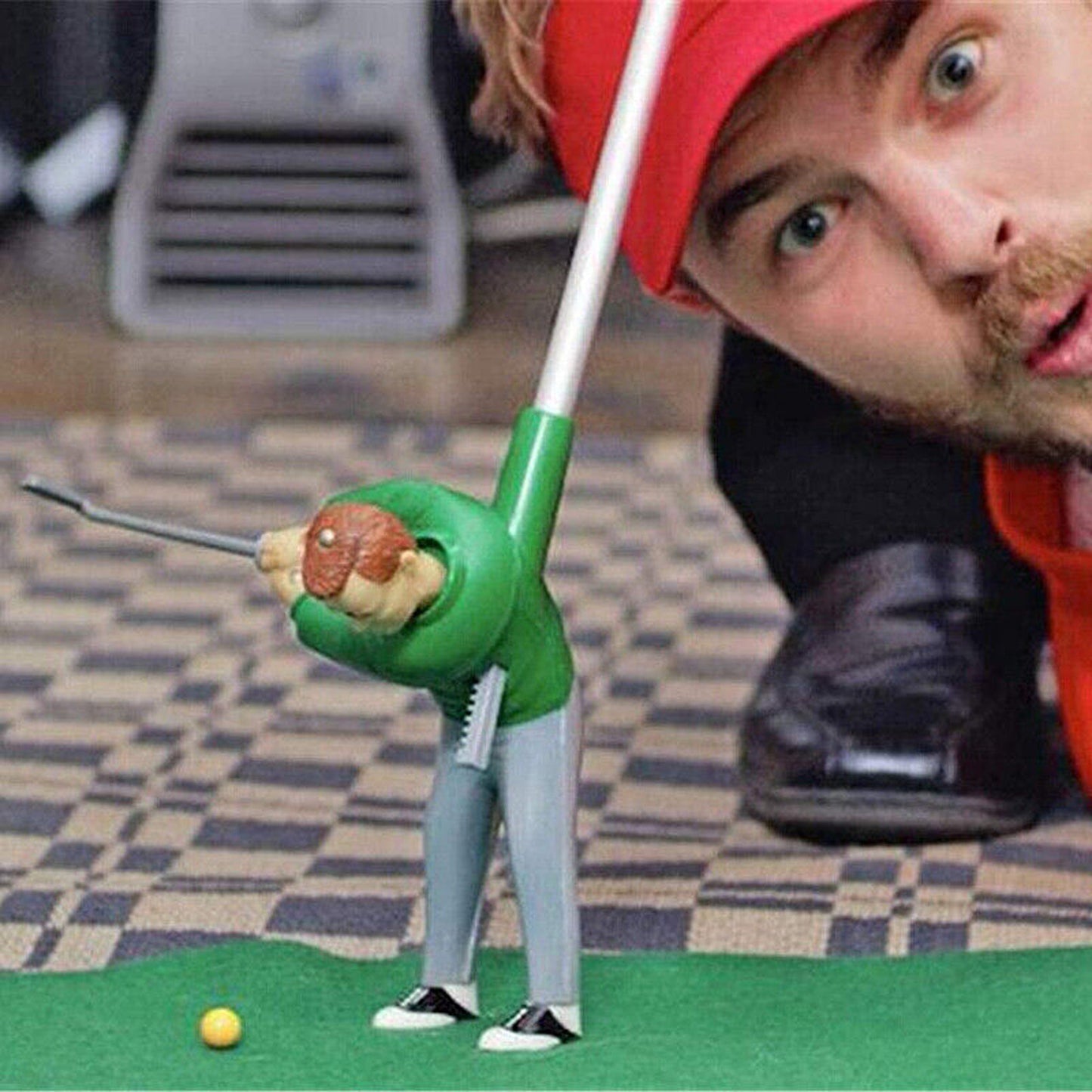 Indoor Miniature Golf Set Golfing Man Game for Home Entertainment