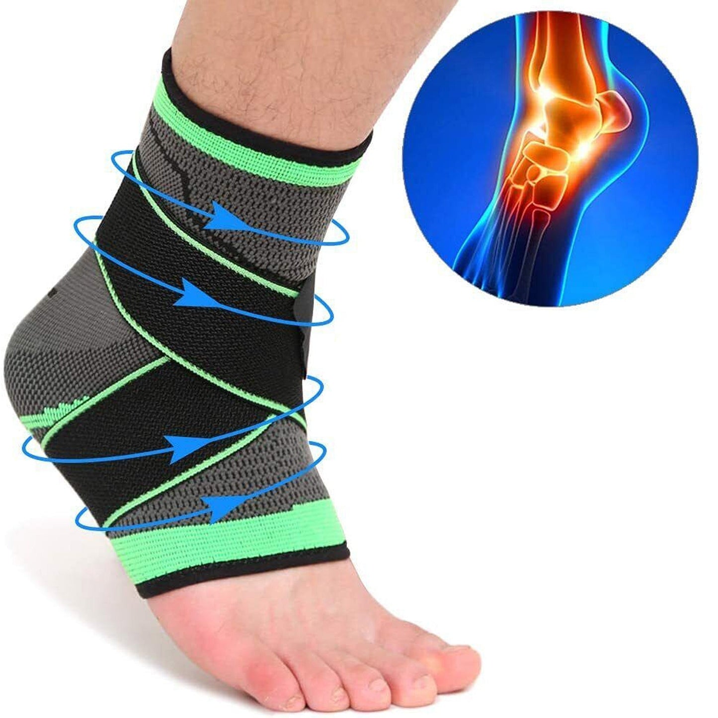 Adjustable Ankle Brace Support Compression Strap for Plantar Fasciitis