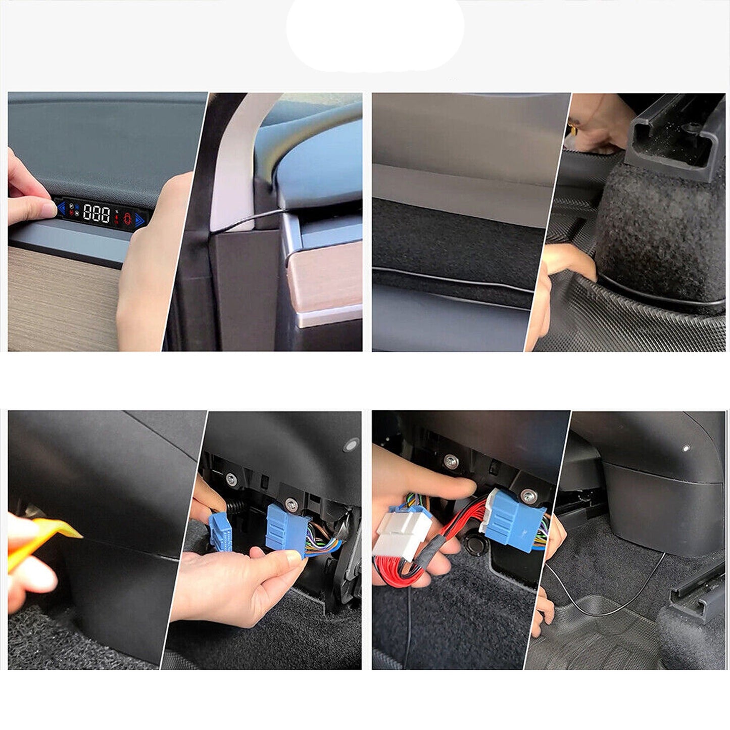 Mini HUD Display Heads Up Speedometer Tesla Model 3 Y Design