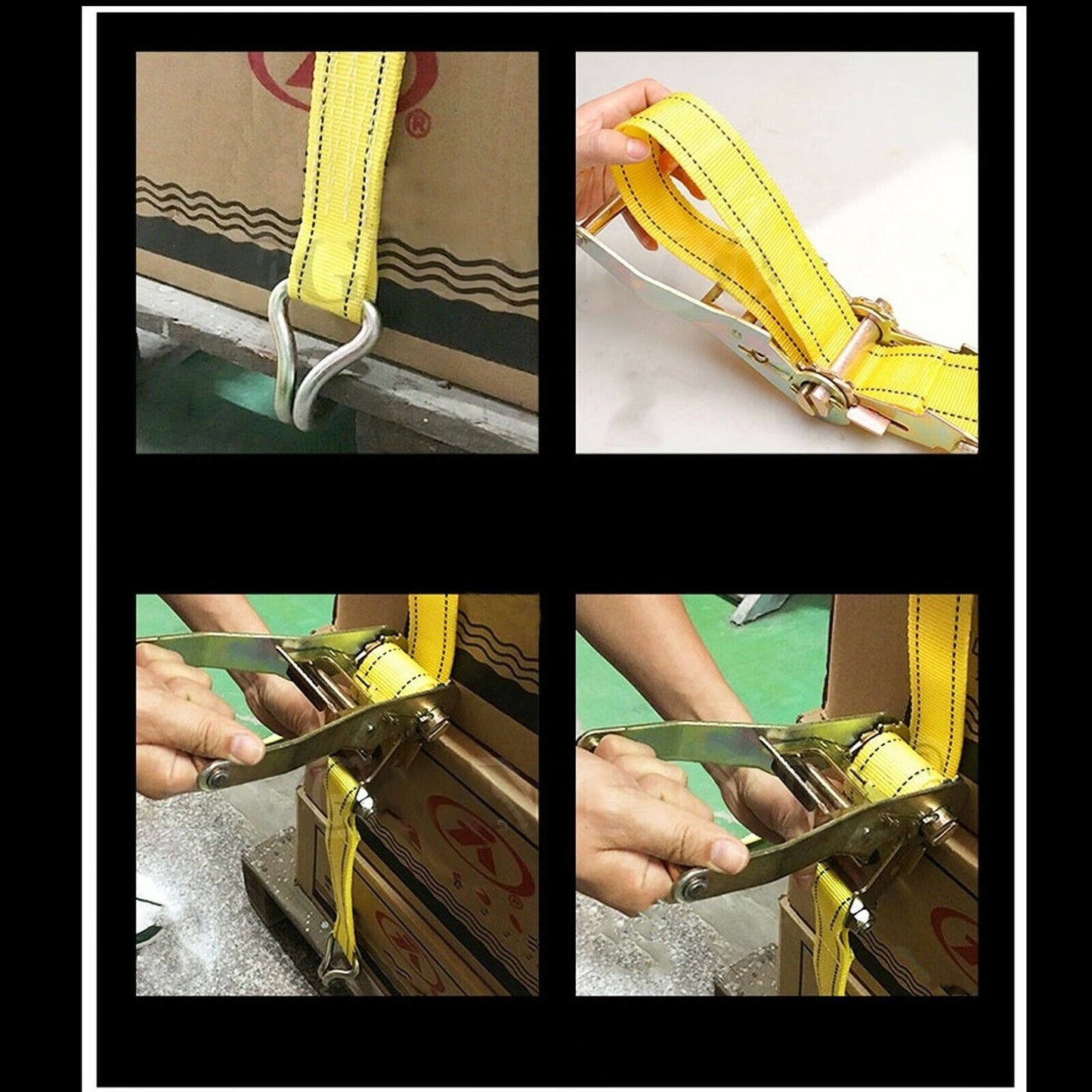 Heavy Duty 50mmx10m Ratchet Tie Down Strap for Truck Roof Rack Cargo Trailer