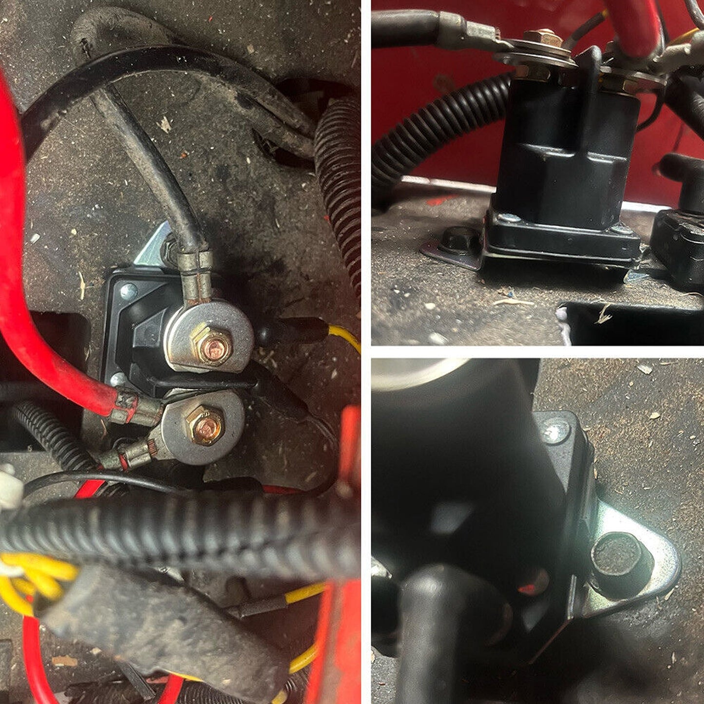 3-Pole Starter Solenoid Relay for Briggs Stratton Lawn Mower Engines
