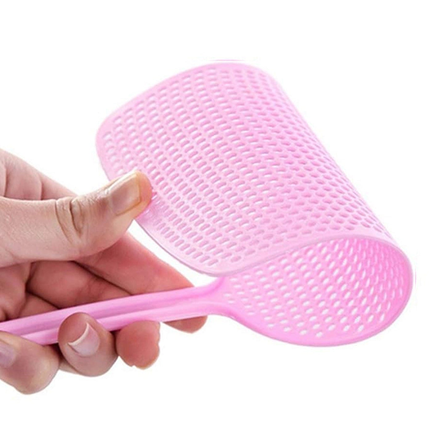 6pcs Manual Fly Swatter with Long Handle Plastic Pest Control Assorted