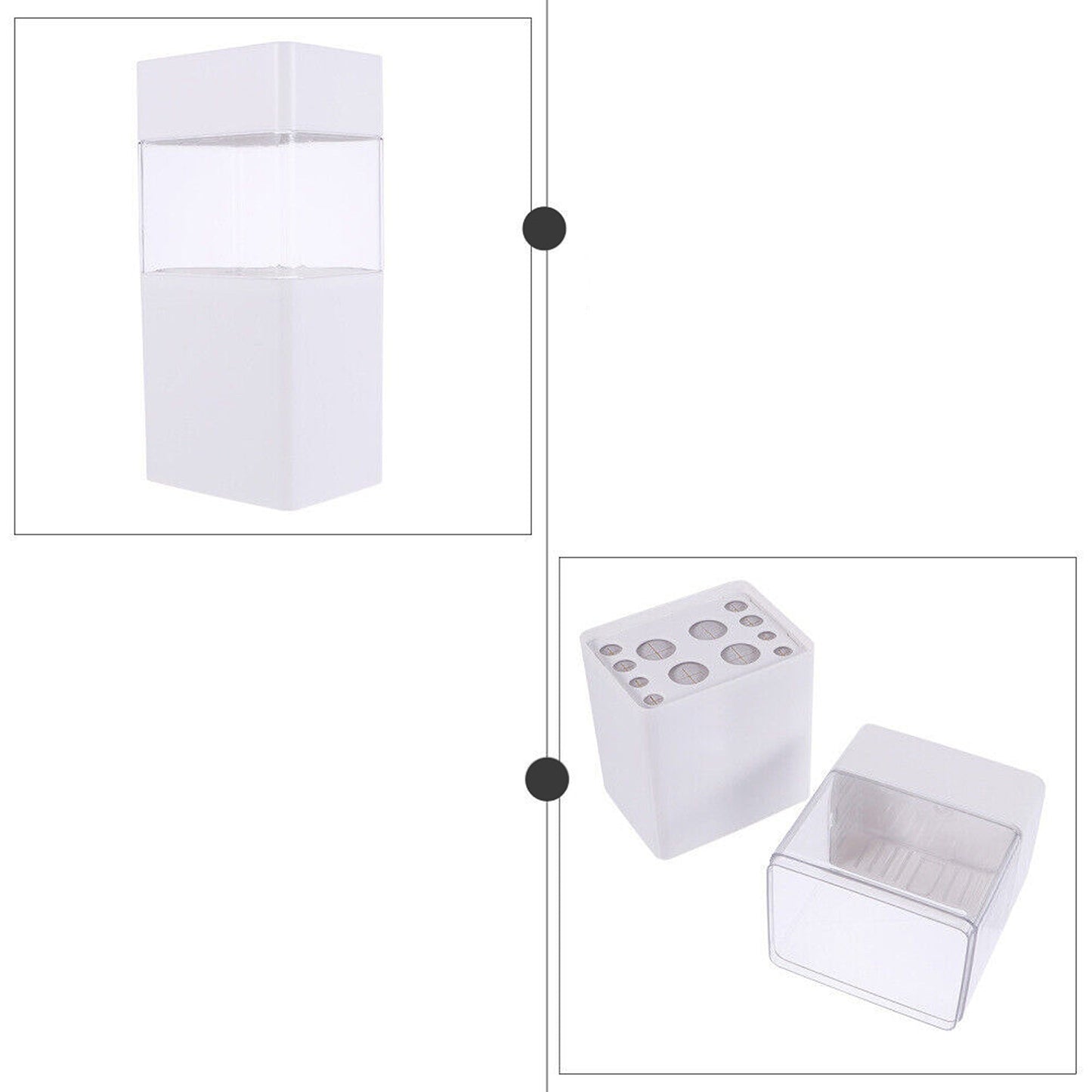Makeup Organizer for Brushes and Lipsticks Plastic Cosmetic Display Case
