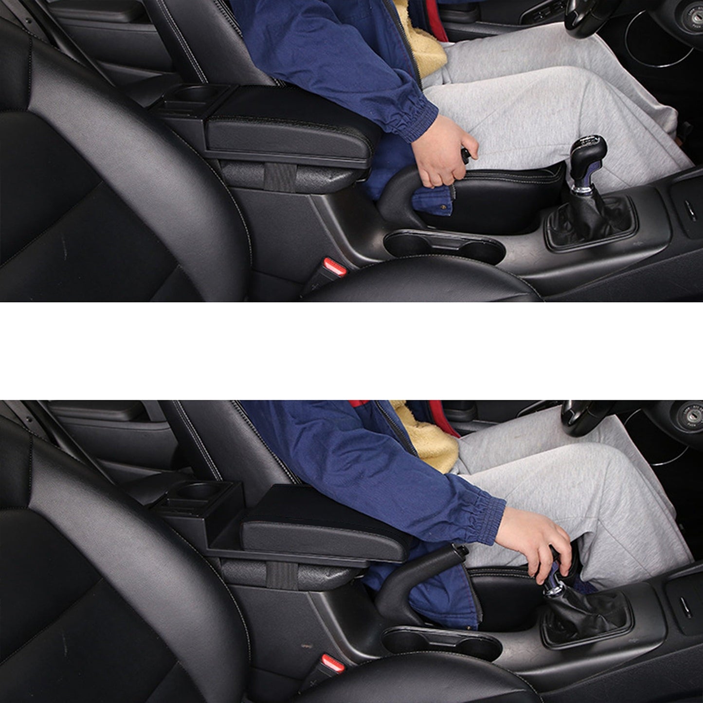 Armrest Cover with USB Interface for Car Interior Modifications
