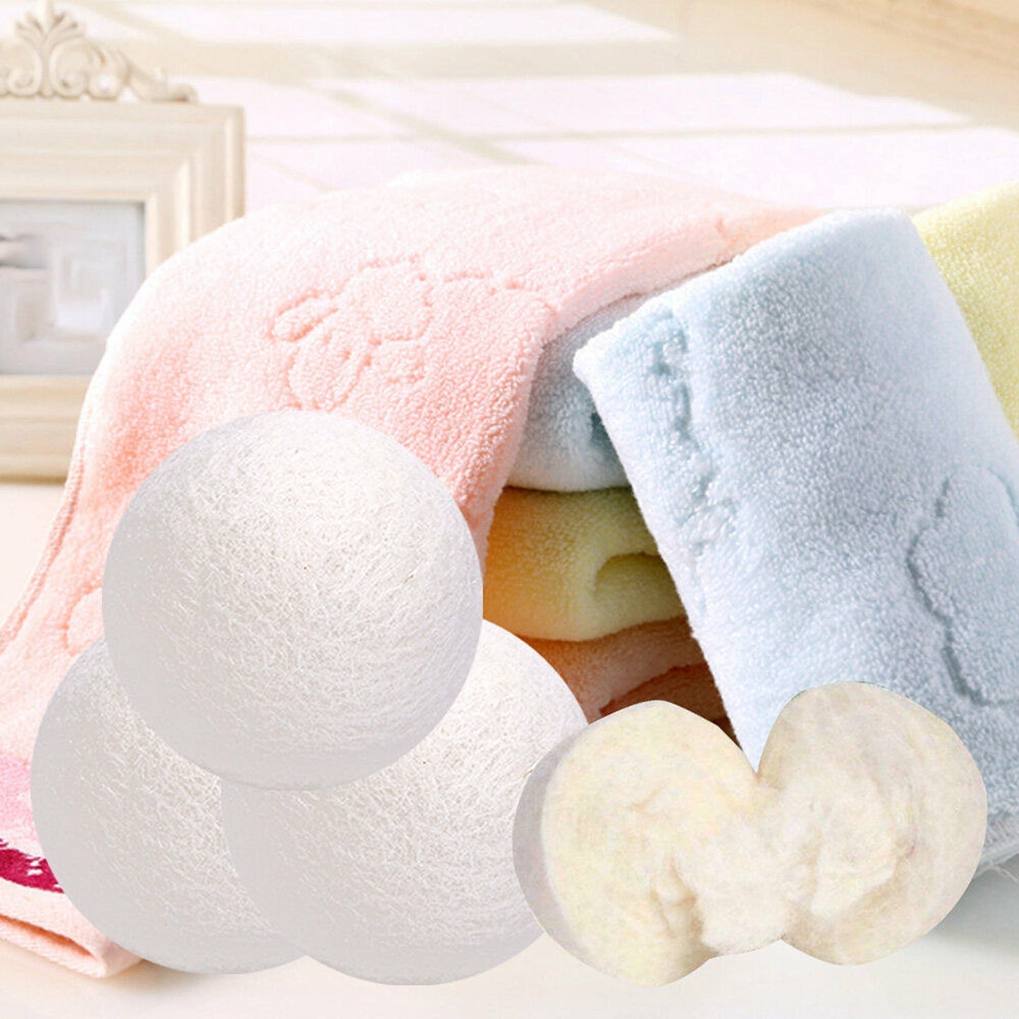 Laundry Softening Reusable Dryer Balls for Wrinkle Reduction