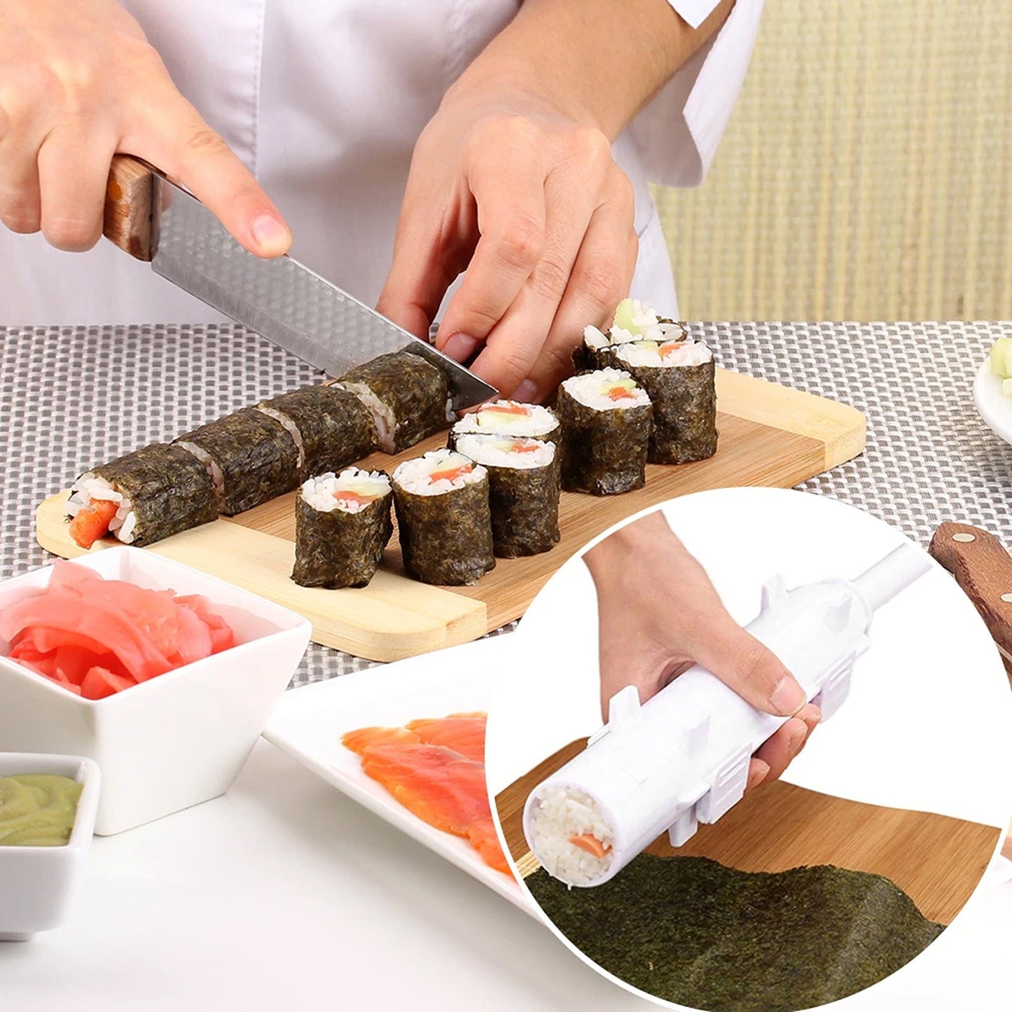 Beginner-Friendly Sushi Roll Making Kit DIY Rice Roller Mold
