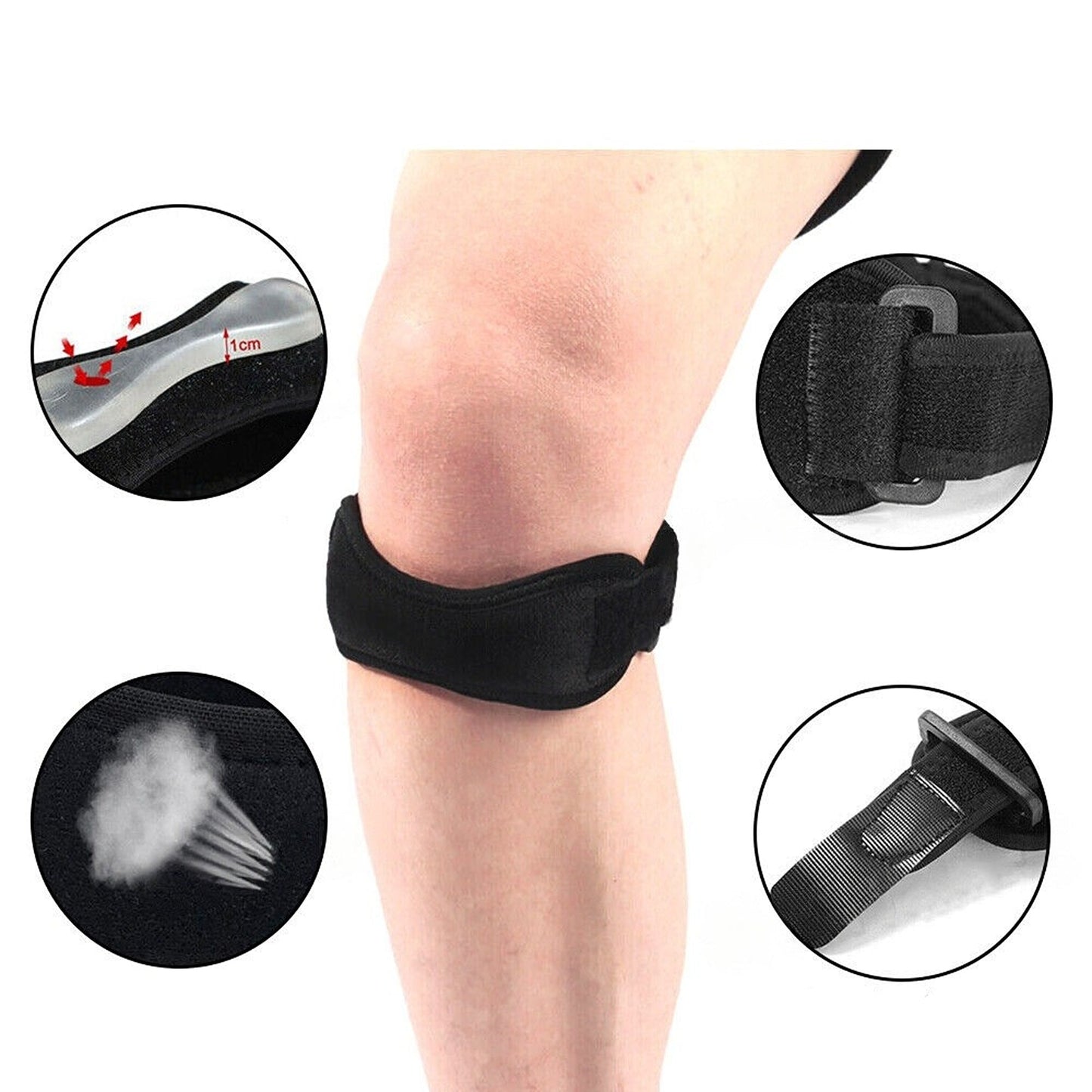 2pcs Dual Support Patella Strap Knee Brace for Sports