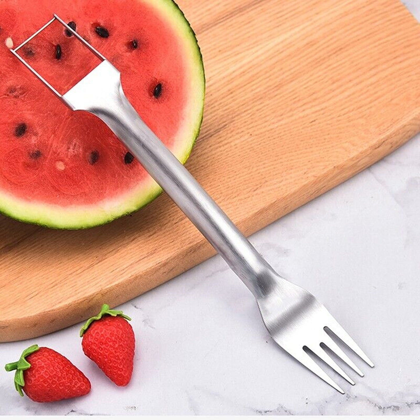 Stainless Steel Watermelon Fork and Slicer Multi-tool