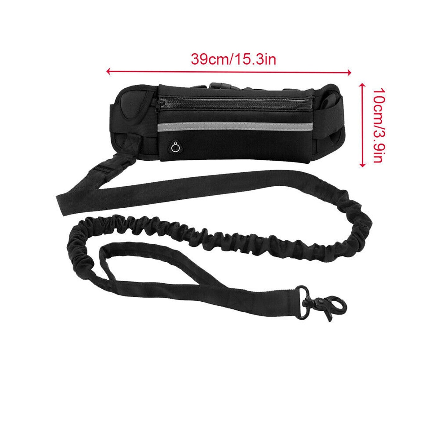 Hands-Free Dog Leash with Adjustable Waist Belt for Jogging