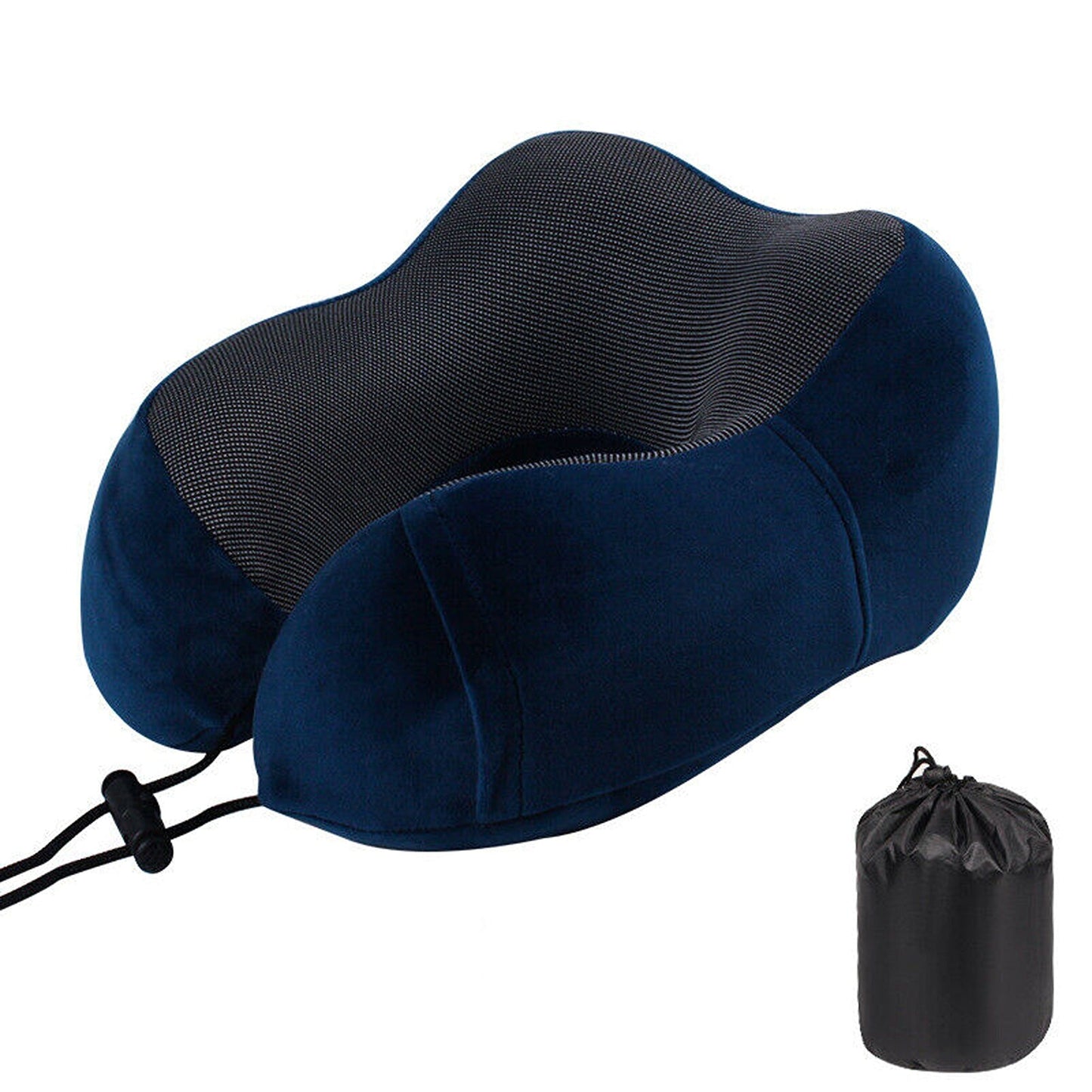 Memory Foam U-Shaped Neck Pillow for Comfortable Travel Sleep