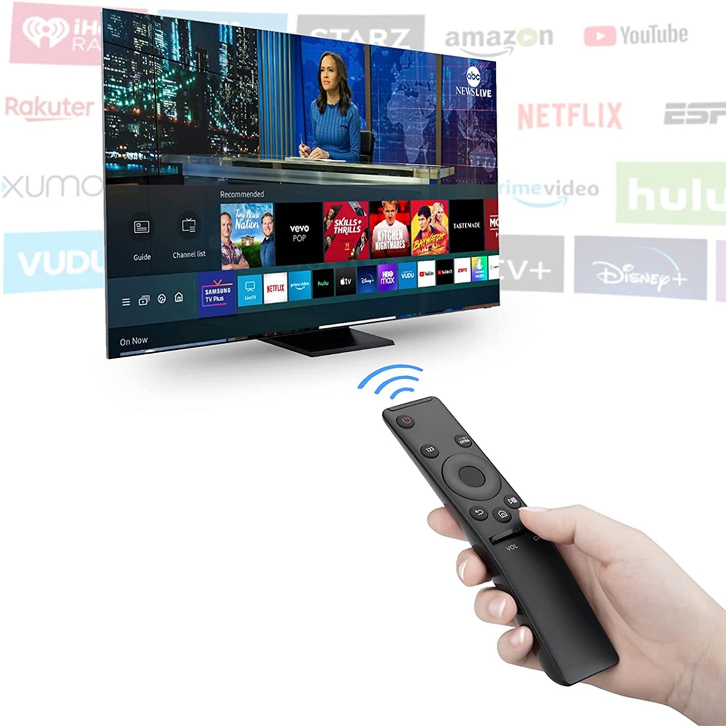 Smart TV Remote for Samsung 4K UHD BN59-01292A BN59-01259E