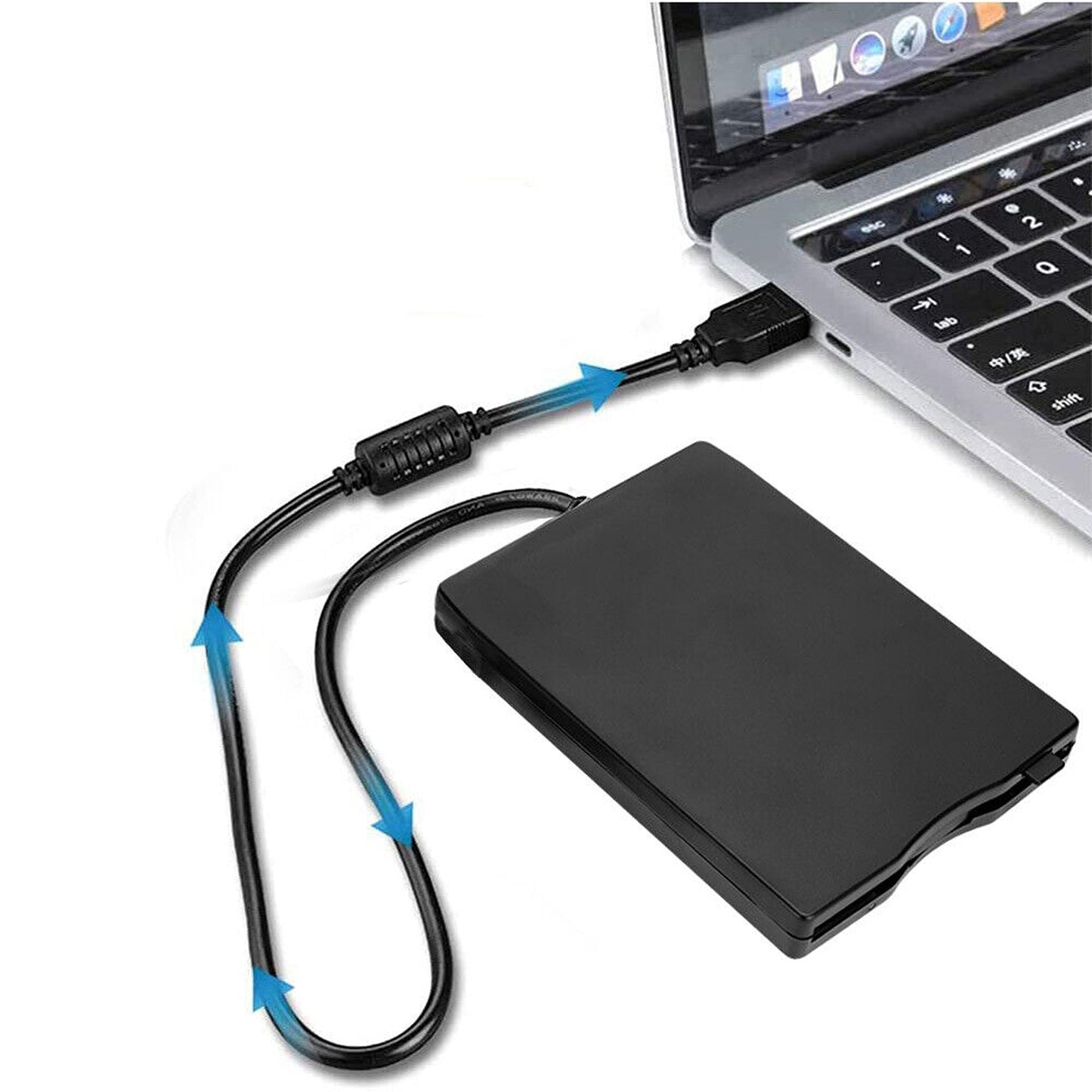 External USB Floppy Disk Drive for Laptops 3.5in 1.44MB