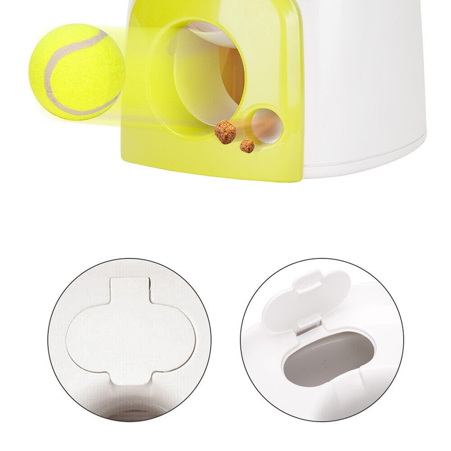 Interactive Reward Machine for Dogs - Tennis Ball Snack Launcher