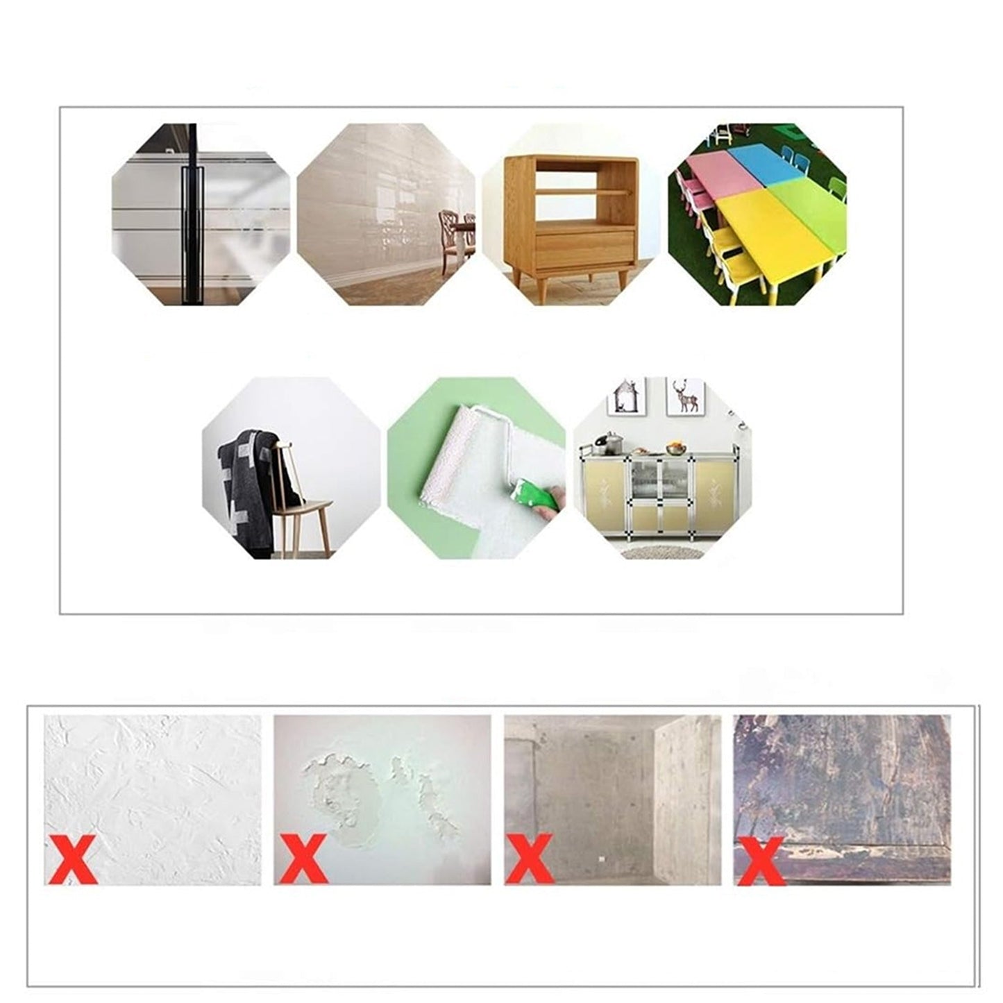 Self-Adhesive Vinyl Contact Paper Roll in Black and White 10M