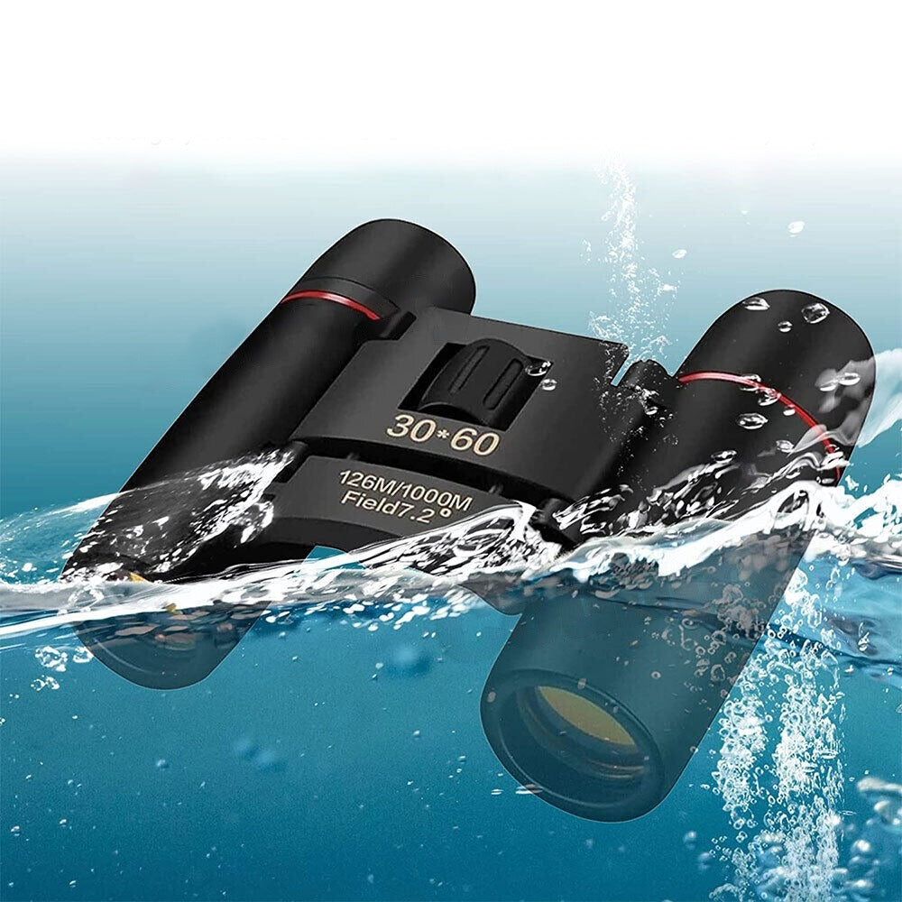 Mini Folding Travel Binoculars Telescope with Day Night Vision 30x60