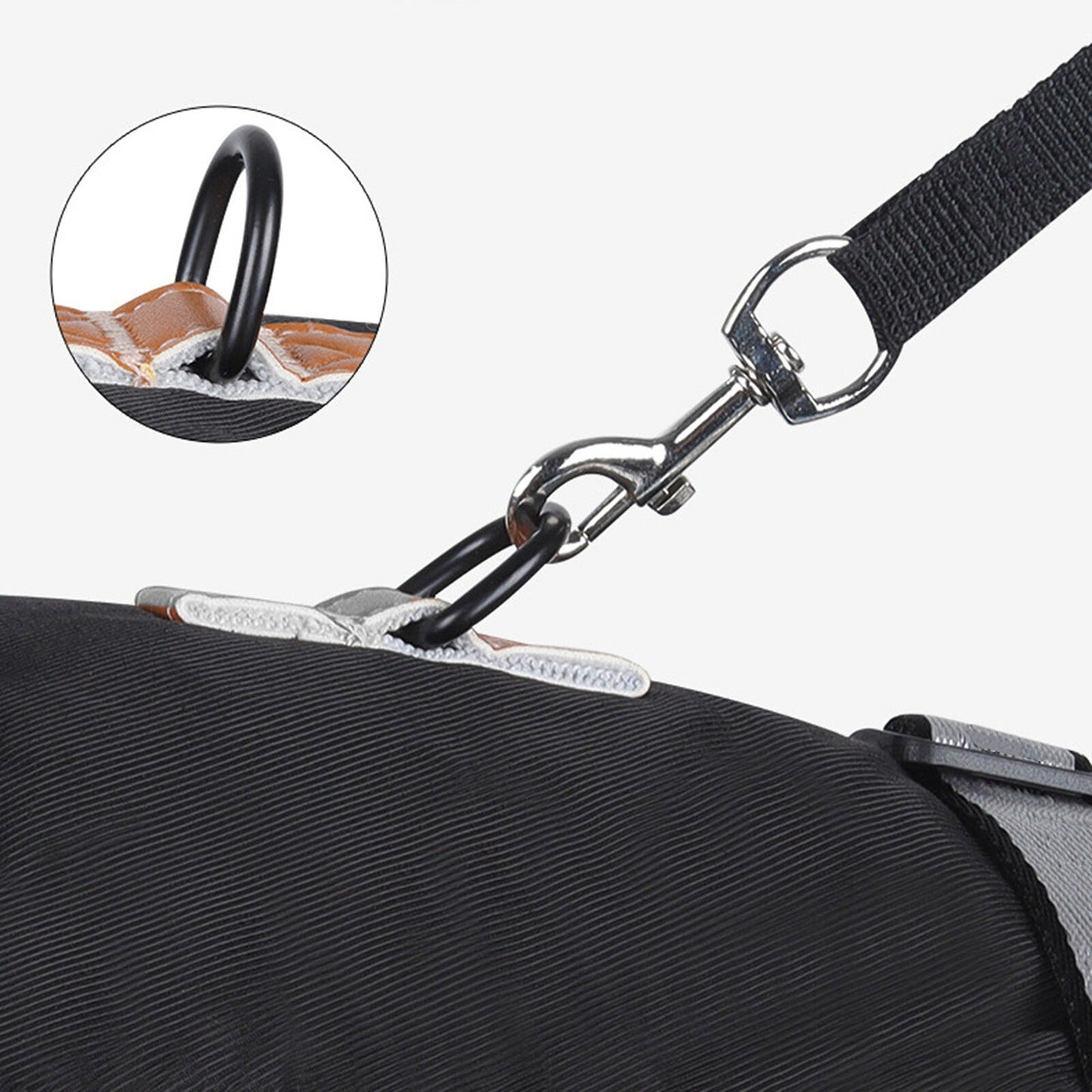 Black Waterproof Dog Jacket for Winter Warm and Windproof