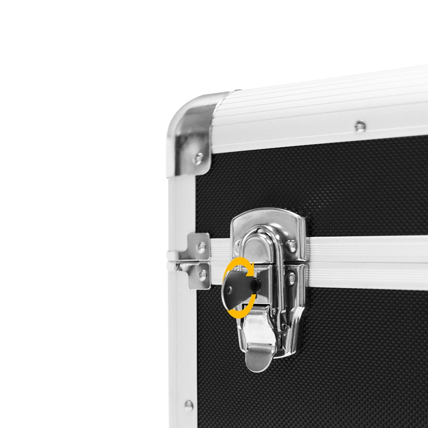 Heavy Duty DJ Vinyl Record Storage Flight Case Aluminum Holds 100 12-Inch Records