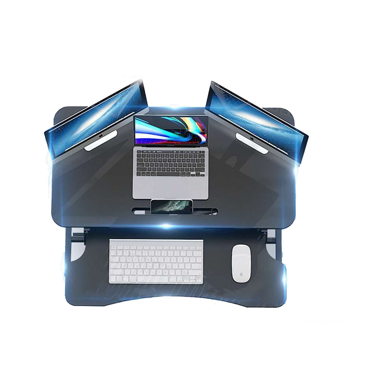 Adjustable Stand Up Desk Laptop Riser Convertible Sit Stand Workstation