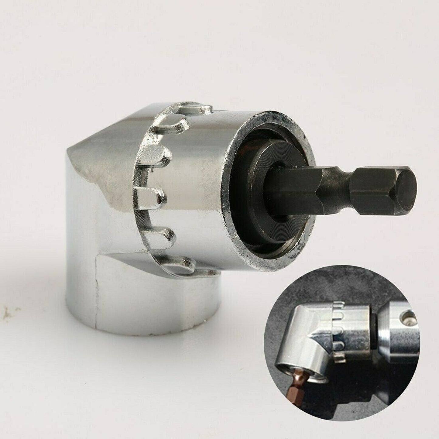 105 Degree Right Angle Drive Extension Power Screwdriver Drill Socket Adapter