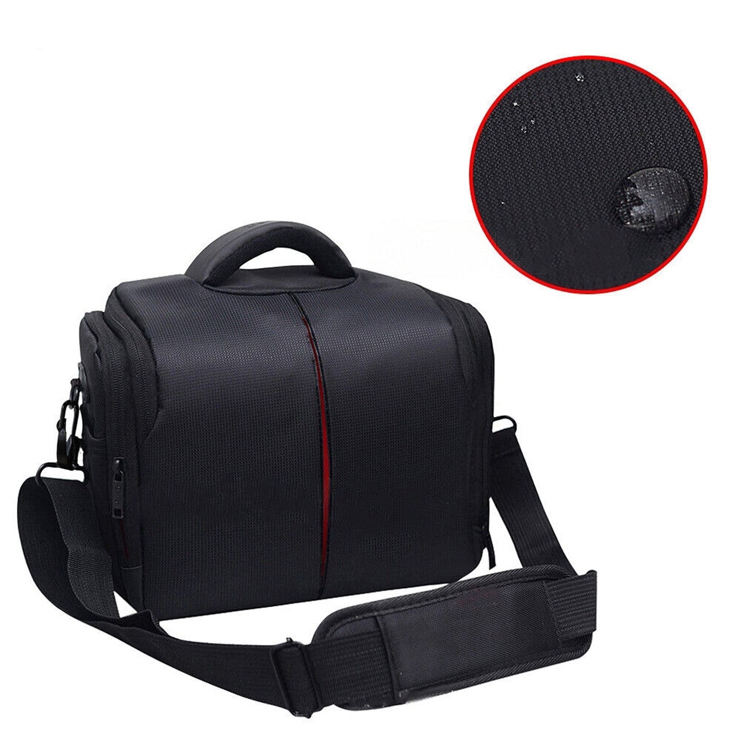 Weatherproof DSLR Camera Carry Bag Shoulder Strap Lens Case for Major Brands