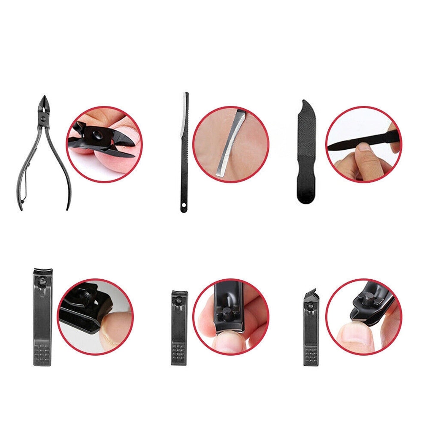 Complete Pedicure Manicure Set 24pcs Stainless Steel Grooming Kit