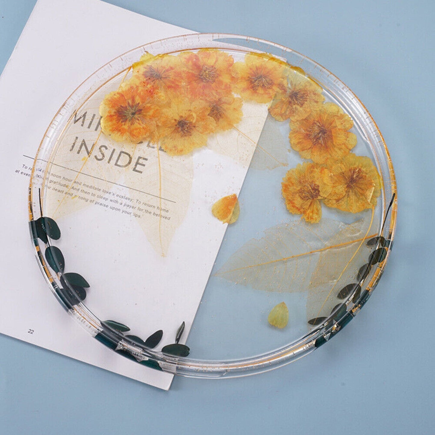 DIY Resin Coaster and Fruit Plate Silicone Molds Set