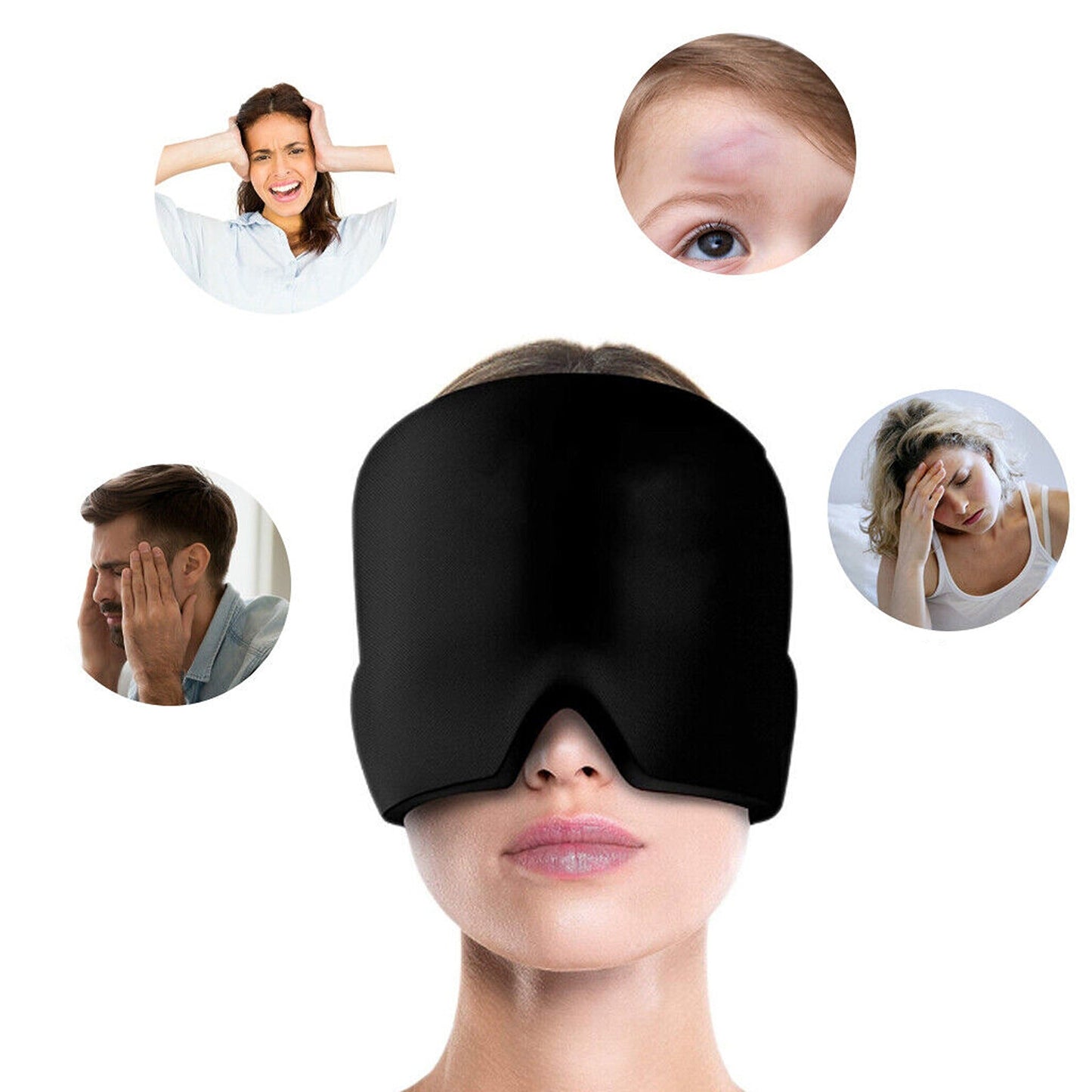 Ice Pack Migraine Cap Aroma Season Hot Cold Therapy Hat