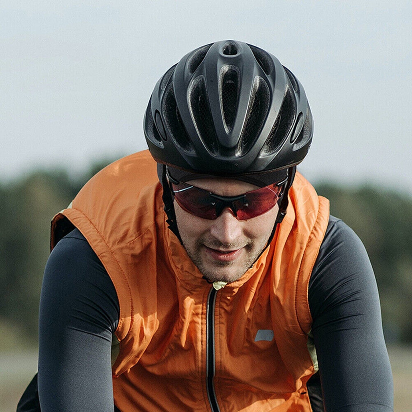 Men Fleece Ear Protection Winter Cap with Glasses Hole for Outdoor Cycling