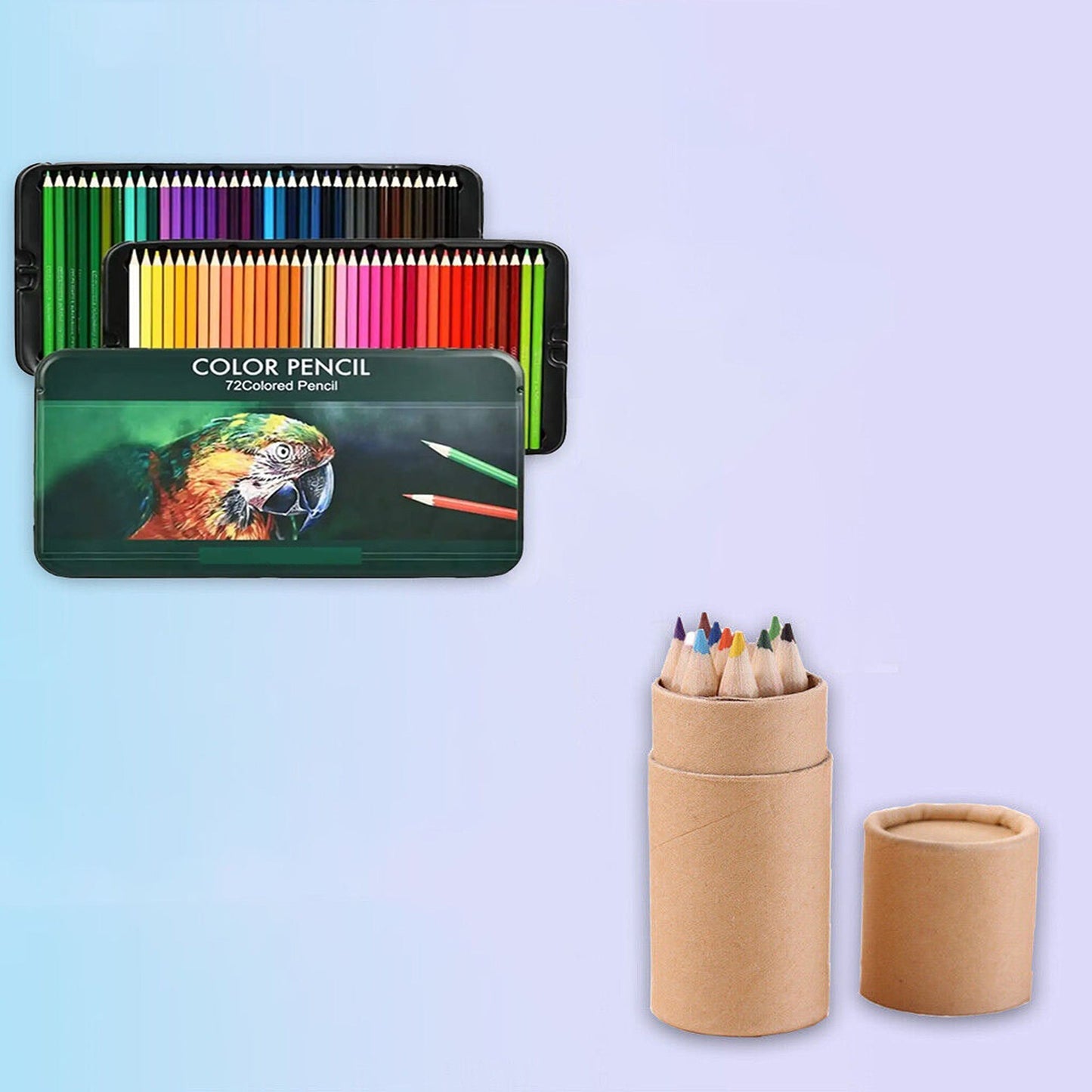 72 Coloured Pre-Sharpened Drawing Pencils Set for Artists